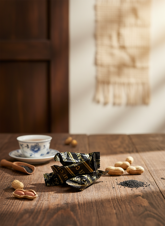 黑芝麻花生酥糖